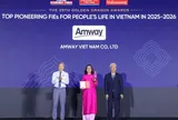 Amway Việt Nam lần thứ 10 được vinh danh tại giải thưởng Rồng Vàng