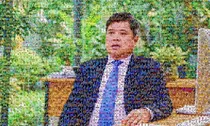 Bức tranh chân dung Thứ trưởng Trần Thanh Nam được ghép từ 3.600 tấm ảnh nhỏ