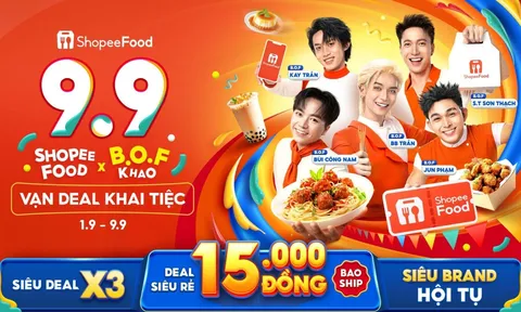 ShopeeFood khởi động Vạn Deal Khai Tiệc 9.9, đón mùa tựu trường
