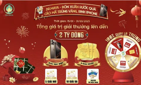 Chương Trình "ĐÓN XUÂN RƯỚC QUÀ, 100% CÀO LÀ TRÚNG" – Mùa Tết Rực Rỡ Quà Tặng Cùng Dr.Maya