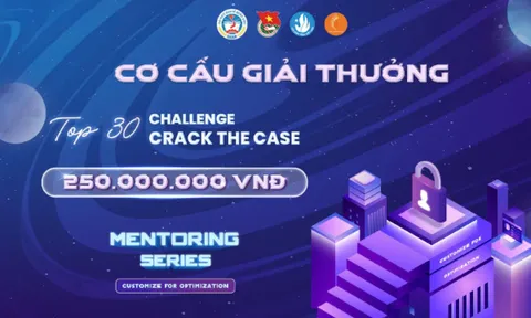 [Mentoring Series 2025] Công bố cơ cấu giải thưởng dành cho top 30 đội xuất sắc nhất Challenge "Crack The Case"