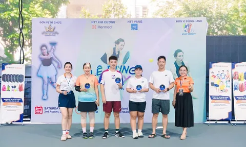 Hermod tài trợ kim cương giải Pickleball LÊ DUNG UNIROYAL lần V: Vững bước cùng phong trào thể thao Việt