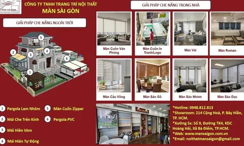 Màn Sài Gòn – Giải Pháp Chống Nắng Toàn Diện Cho Không Gian Trong Nhà Và Ngoài Trời