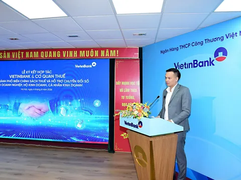 VietinBank ký kết hợp tác với Cục Thuế đồng hành cùng hộ kinh doanh, cá nhân kinh doanh, doanh nghiệp thúc đẩy chuyển đổi số