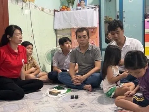 Bình Dương 24H cùng Hội Chữ thập Đỏ trao số tiền 130 triệu cho gia đình 4 trẻ mồ côi mẹ