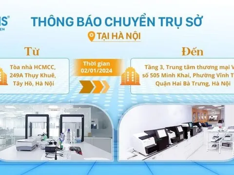 GENTIS thông báo chuyển trụ sở về Minh Khai, Hà Nội