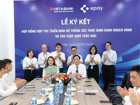 VietABank hợp tác Epay về định danh khách hàng và thu thập sinh trắc học