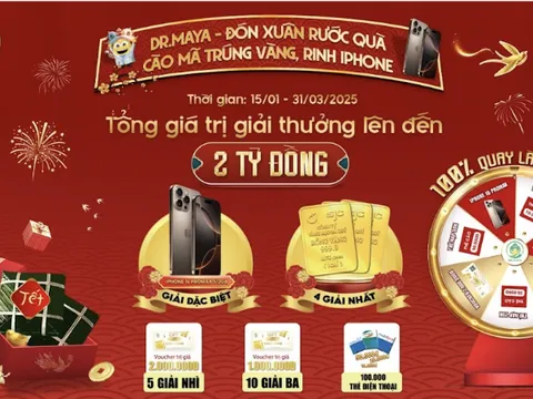 Chương Trình "ĐÓN XUÂN RƯỚC QUÀ, 100% CÀO LÀ TRÚNG" – Mùa Tết Rực Rỡ Quà Tặng Cùng Dr.Maya