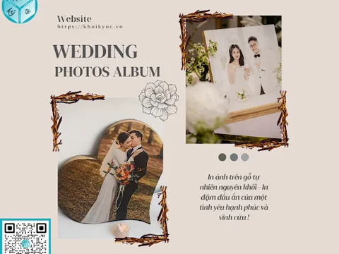 Ấn Tượng Về Tình Yêu Qua Những Bức Ảnh Cưới In Trên Gỗ Tự Nhiên Nguyên Khối