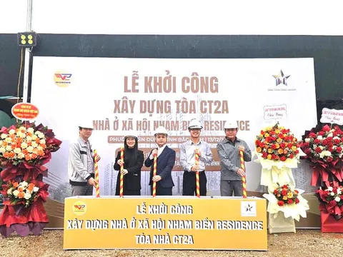 Khởi công toà nhà CT2A dự án NOXH Nham Biền Residence tại phường Yên Dũng, tỉnh Bắc Ninh