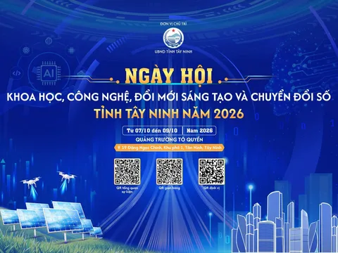 Quy mô hơn 200 gian hàng tham gia Ngày hội Khoa học, Công nghệ, Đổi mới sáng tạo và Chuyển đổi số tỉnh Tây Ninh năm 2026